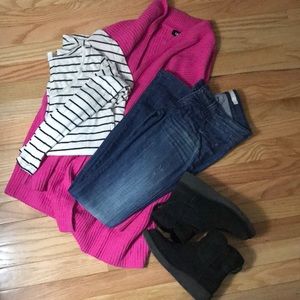 Frankie B lightly torn skinny denim